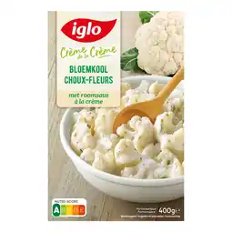 Albert Heijn Iglo Bloemkool met roomsaus à la crème bel aanbieding