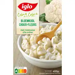 Albert Heijn Iglo Bloemkool met roomsaus à la crème bel aanbieding