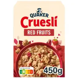Albert Heijn Quaker Cruesli rood fruit aanbieding