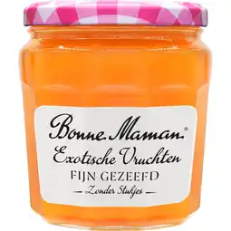 Albert Heijn Bonne Maman Exotische vruchten fijn gezeefd aanbieding