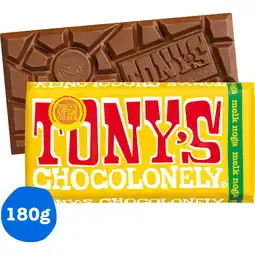Albert Heijn Tony's Chocolonely Reep melk noga aanbieding