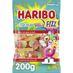 Albert Heijn Haribo Sour mix f!zz zuur aanbieding