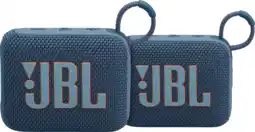 Coolblue JBL Go 4 Blauw 2-pack aanbieding