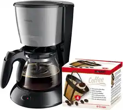 Coolblue Philips Daily HD7462/20 Argent + Scanpart Filtre Permanent aanbieding