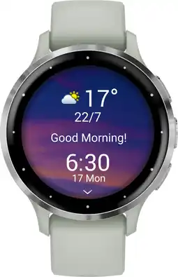 Coolblue Garmin Venu 3S Zilver/Groen aanbieding