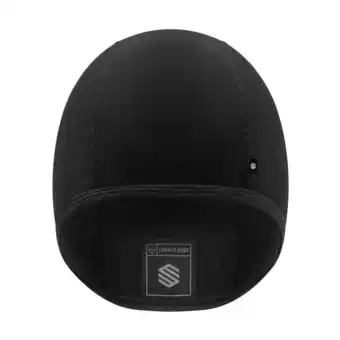 Decathlon Heren en Dames Wielrennen Thermische fietsmuts Essential Cap Zwart aanbieding