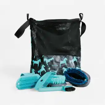 Decathlon POETSSET voor kinderen 5-delig turquoise aanbieding