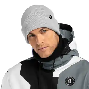 Decathlon Heren en Dames Wintersport Wintermuts Snowflake Gray Grijs aanbieding