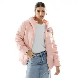 Decathlon Dames Lifestyle waterbestendig puffer jack Hokkai-W Roze aanbieding