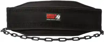 Decathlon Nylon Dip Belt - Zwart aanbieding