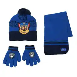 Decathlon Muts, Sjaal en Handschoenen PAW PATROL Blauw aanbieding