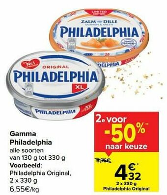 Carrefour Philadelphia original aanbieding