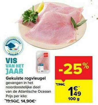 Carrefour Gekuiste rogvleugel aanbieding