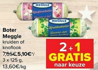 Carrefour Boter meggle aanbieding