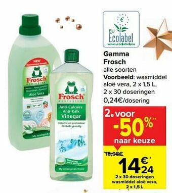 Carrefour Wasmiddel aloë vera aanbieding