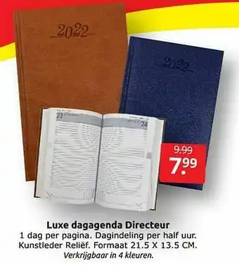 Boekenvoordeel Luxe dagagenda directeur aanbieding