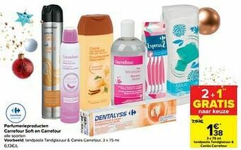 Carrefour Tandpasta tandglazuur + cariës carrefour aanbieding