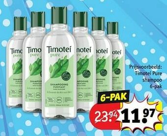 Kruidvat Timotei pure shampoo aanbieding