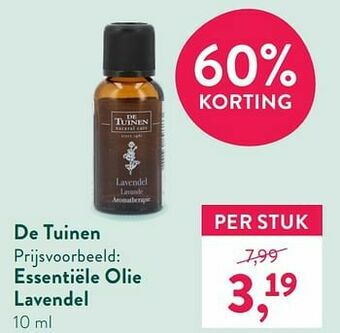 Holland & Barrett Essentiële olie lavendel aanbieding