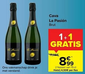Carrefour Cava la pasión brut aanbieding