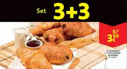 Cora 3 croissants +3 chocolade broodjes aanbieding