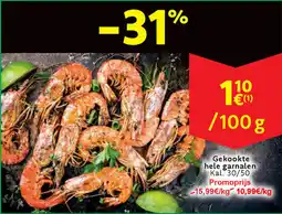 Cora Gekookte hele garnalen aanbieding