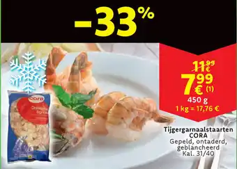 Cora Tijgergarnaalstaarten cora aanbieding