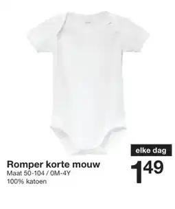 Zeeman Romper korte mouw aanbieding