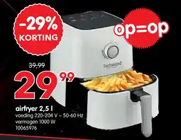 Yess airfryer 2,5 l aanbieding