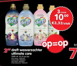 Yess dreft wasverzachter ultimate care aanbieding