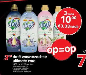 Yess dreft wasverzachter ultimate care aanbieding