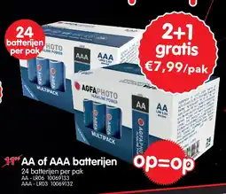 Yess AA of AAA batterijen aanbieding