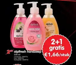 Yess alpifresh handzeep aanbieding