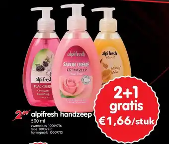 Yess alpifresh handzeep aanbieding