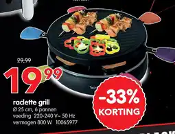 Yess raclette grill aanbieding
