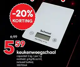 Yess keukenweegschaal aanbieding