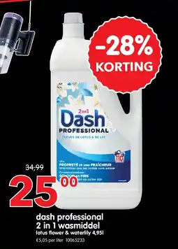 Yess dash professional 2 in 1 wasmiddel aanbieding