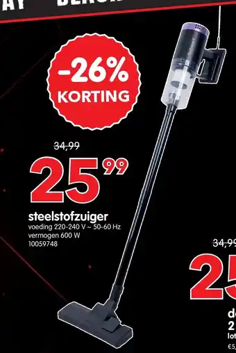 Yess steelstofzuiger aanbieding