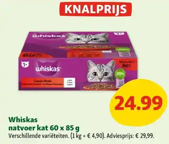Whiskas natvoer kat 60 x 85 g