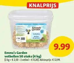 Maxi Zoo Emma's Garden vetbollen 50 stuks (4 kg) aanbieding