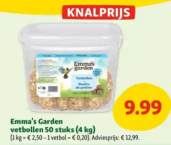 Emma's Garden vetbollen 50 stuks (4 kg)