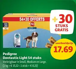 Maxi Zoo Pedigree Dentastix Light 54 stuks aanbieding