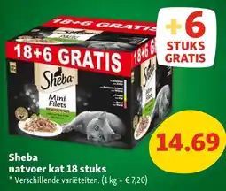 Maxi Zoo Sheba natvoer kat 18 stuks aanbieding