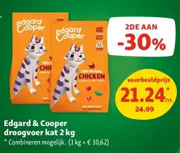 Maxi Zoo Edgard & Cooper droogvoer kat 2 kg aanbieding