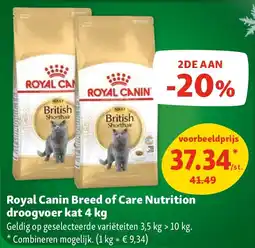 Maxi Zoo Royal Canin Breed of Care Nutrition droogvoer kat 4 kg aanbieding