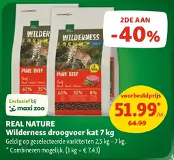Maxi Zoo REAL NATURE Wilderness droogvoer kat 7 kg aanbieding