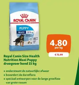 Maxi Zoo Royal Canin Size Health Nutrition Maxi Puppy droogvoer hond 15 kg aanbieding
