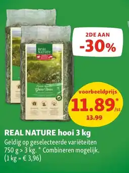 Maxi Zoo REAL NATURE hooi 3 kg aanbieding
