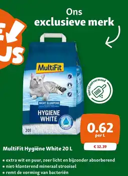 Maxi Zoo MultiFit Hygiëne White 20 L aanbieding