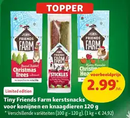 Maxi Zoo Tiny Friends Farm kerstsnacks voor konijnen en knaagdieren 120 g aanbieding